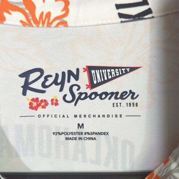 Reyn Spooner Shirt Men's M Multicolor Polo OSU Oklahoma State Pokes Performance - Picture 4 of 10